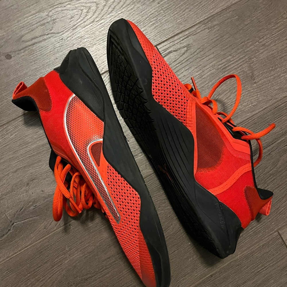 Puma Red and Black Athletic Shoes